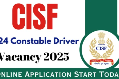 CISF Constable/ Driver Recruitment 2025