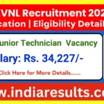 AVNL Junior Technician Recruitment 2025 – Apply Online for 1,805 Vacancies!