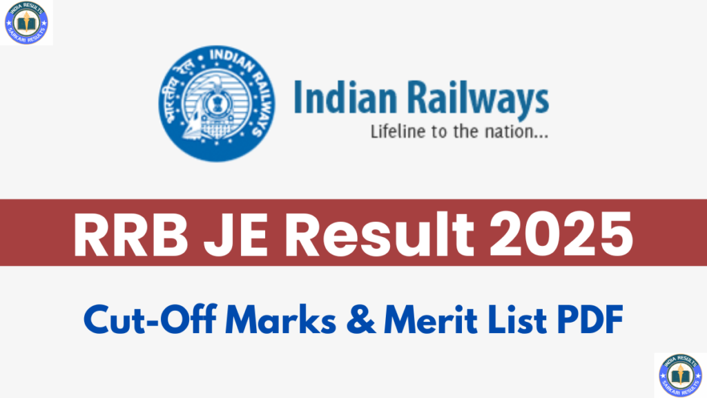 RRB JE Result 2025 Link