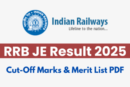 RRB JE Result 2025 Link