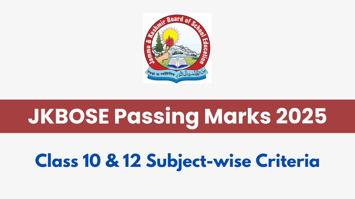 JKBOSE Passing Marks 2025